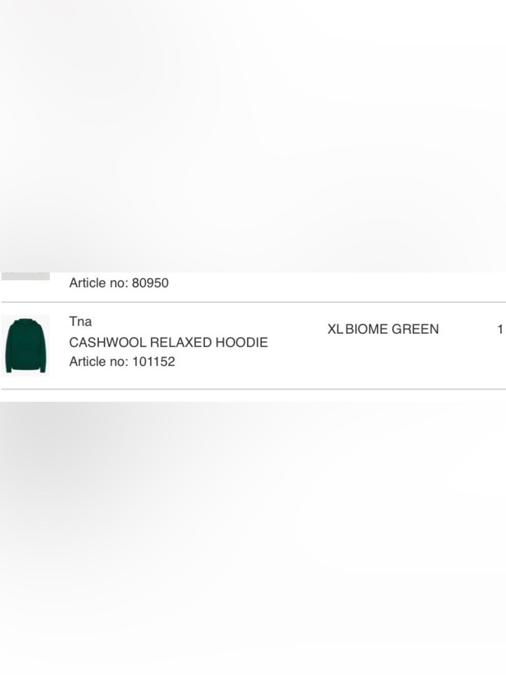 Green Cashwool relaxed hoodie - TNA / aritzia